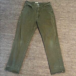Green Straight-Leg Jeans